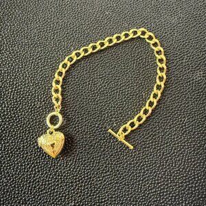 evry jewels Brynne Collab Love it Locket Bracelet - gold - never worn